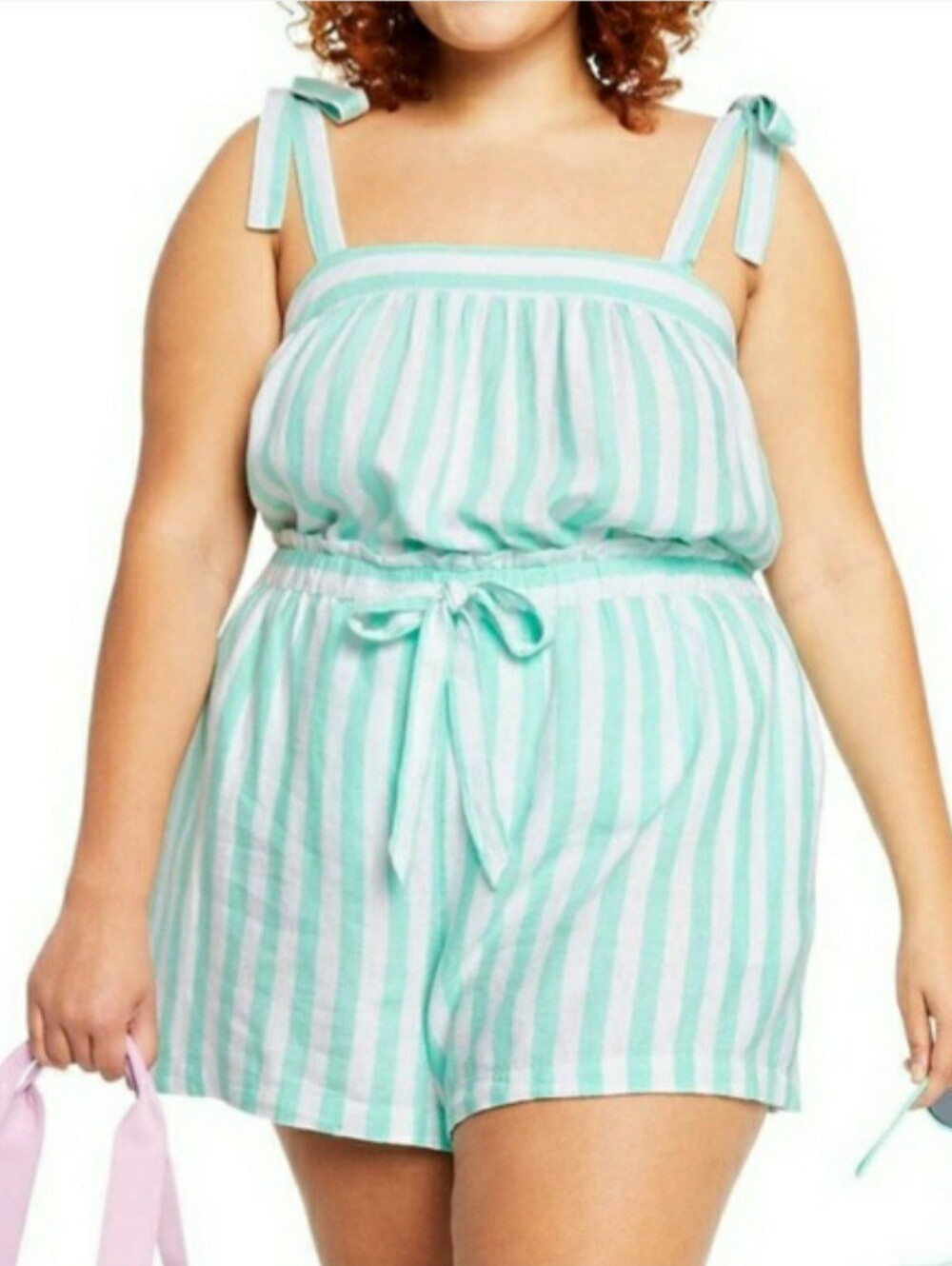 Stoney Clover Lane Striped Linen Size 3X NWT Shorts And Top Set